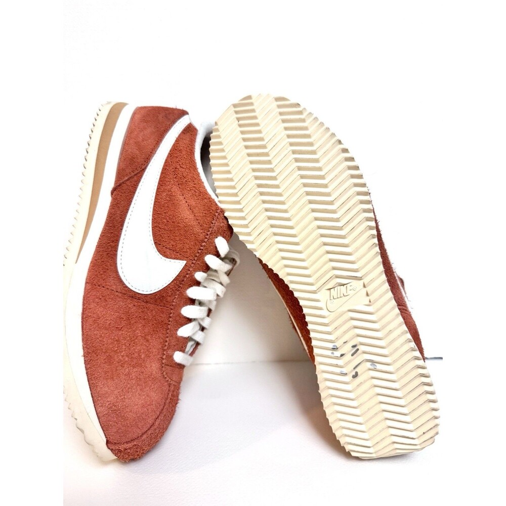 Nike Cortez "Dark Russet" Mens Size 7.5 Sneakers Shoes Orange Suede Leather - Picture 6 of 9
